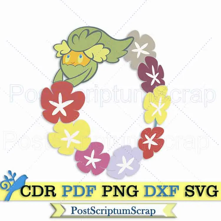 Pokemon Comfey svg cartoon png kids PostScriptum Scrap