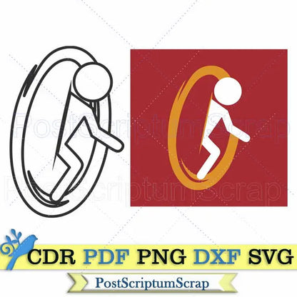 Portal game svg Video clipart shirt gaming decor PostScriptum Scrap