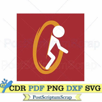 Portal game svg Video clipart shirt gaming decor PostScriptum Scrap