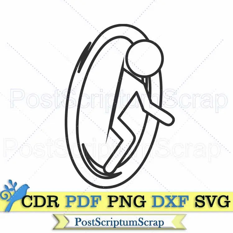 Portal game svg Video clipart shirt gaming decor PostScriptum Scrap