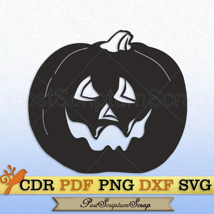 Pumpkin cut file clipart halloween PostScriptum Scrap