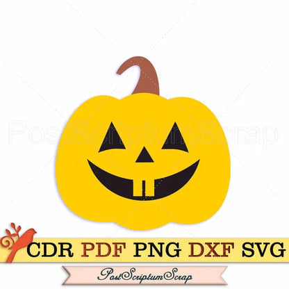 Pumpkin svg halloween fall cut clipart bundle PostScriptum Scrap