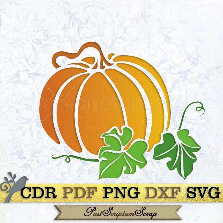 Pumpkin vector svg PostScriptum Scrap