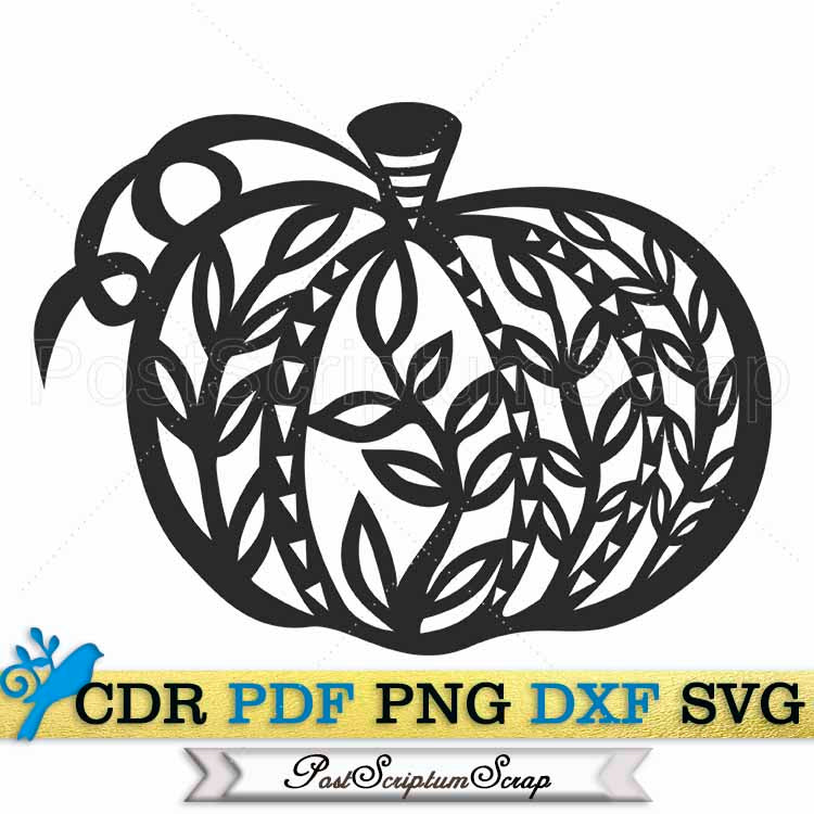 Pumpkin vector fall print cut file