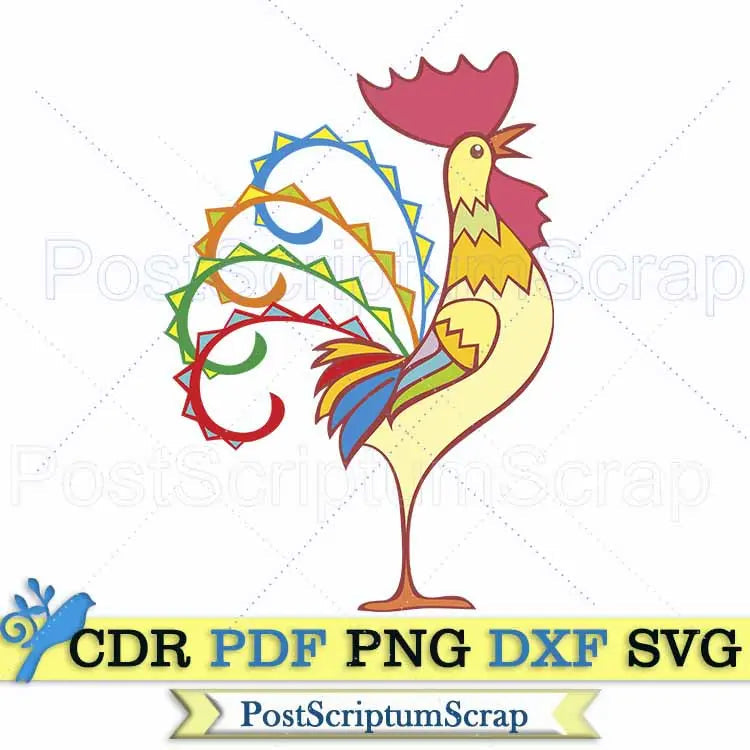 Rooster svg chicken clipart farm bird animal png farmhouse PostScriptum Scrap