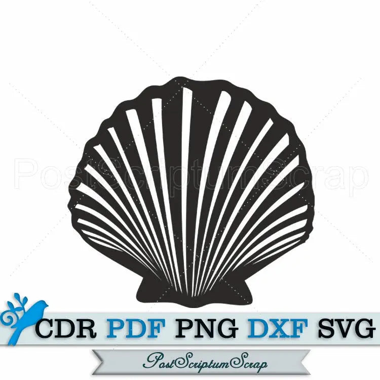 Seashell svg beach clipart nautical summer png printable PostScriptum Scrap