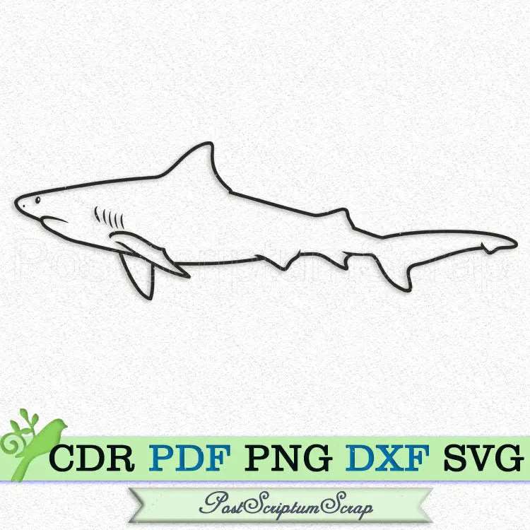 Shark svg clipart png silhouette ocean cricut vector beach PostScriptum Scrap