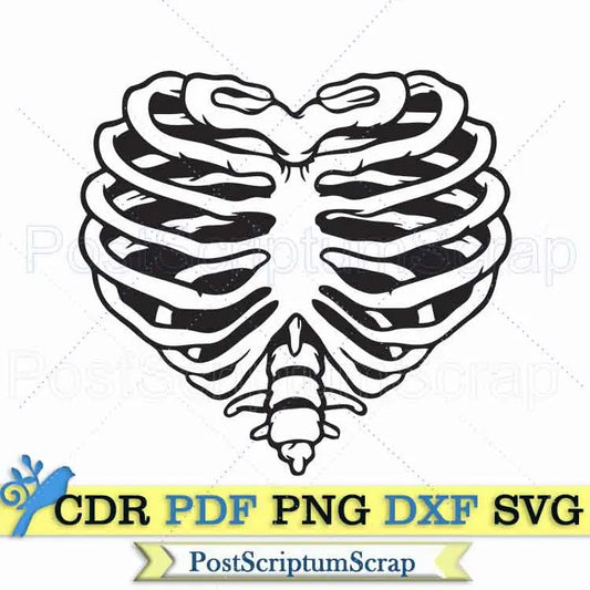 Skeleton svg silhouette clipart vector png PostScriptum Scrap