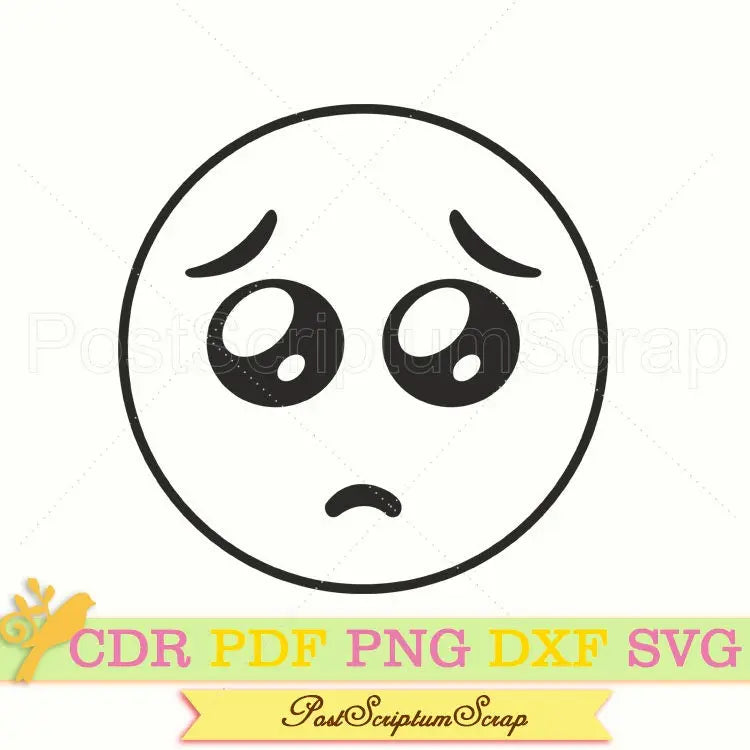 Smiley svg Emoji face clipart cricut png PostScriptum Scrap