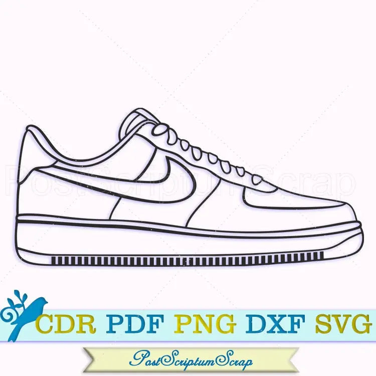 Sneakers SVG Jordan basketball shoes clipart cricut logo vector trendy PostScriptum Scrap