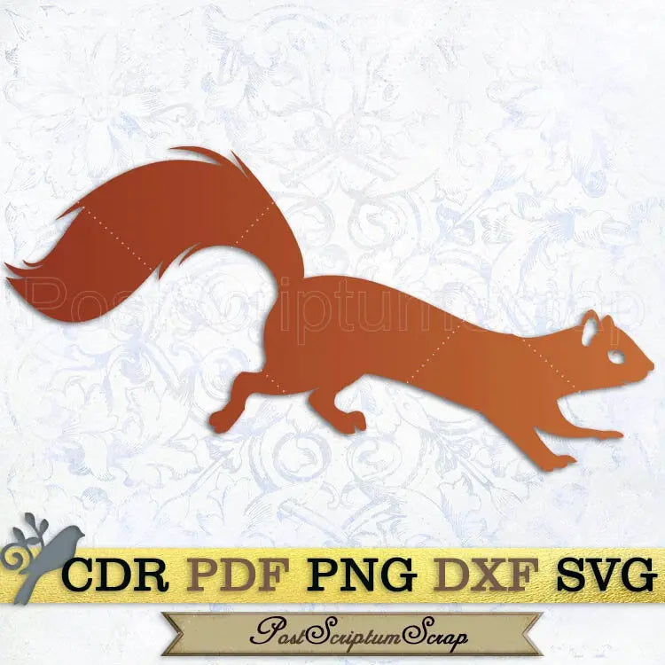 Squirrel svg animal clipart woodland forest design PostScriptum Scrap