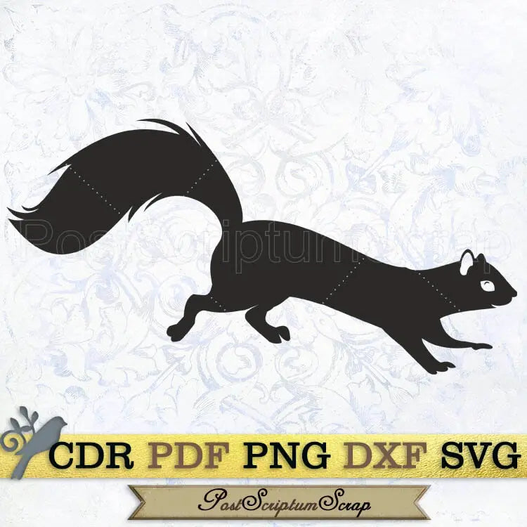 Squirrel svg animal clipart woodland forest design PostScriptum Scrap