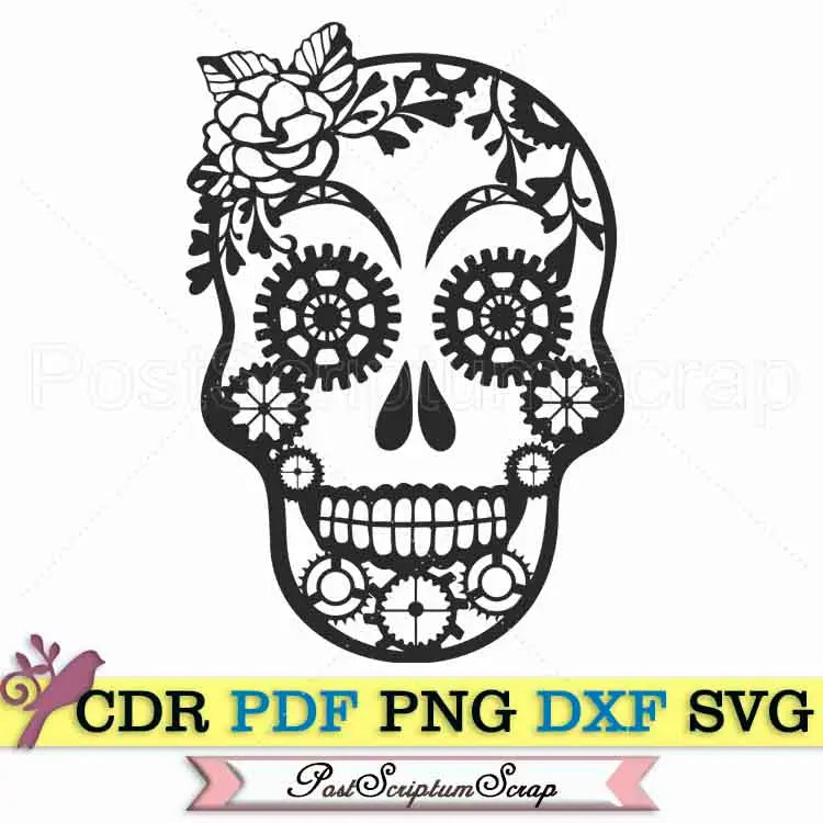 Sugar Skull svg steampunk PostScriptum Scrap