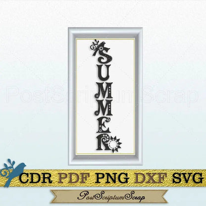 Summer svg Steampunk design vacation quote clip art decor PostScriptum Scrap