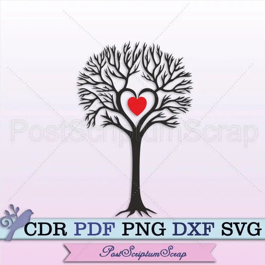 Tree of life svg cut family forest nature wedding love home PostScriptum Scrap