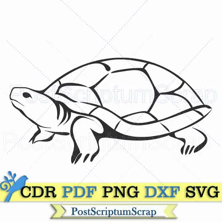 Turtle svg sea clipart beach dxf silhouette cricut PostScriptum Scrap