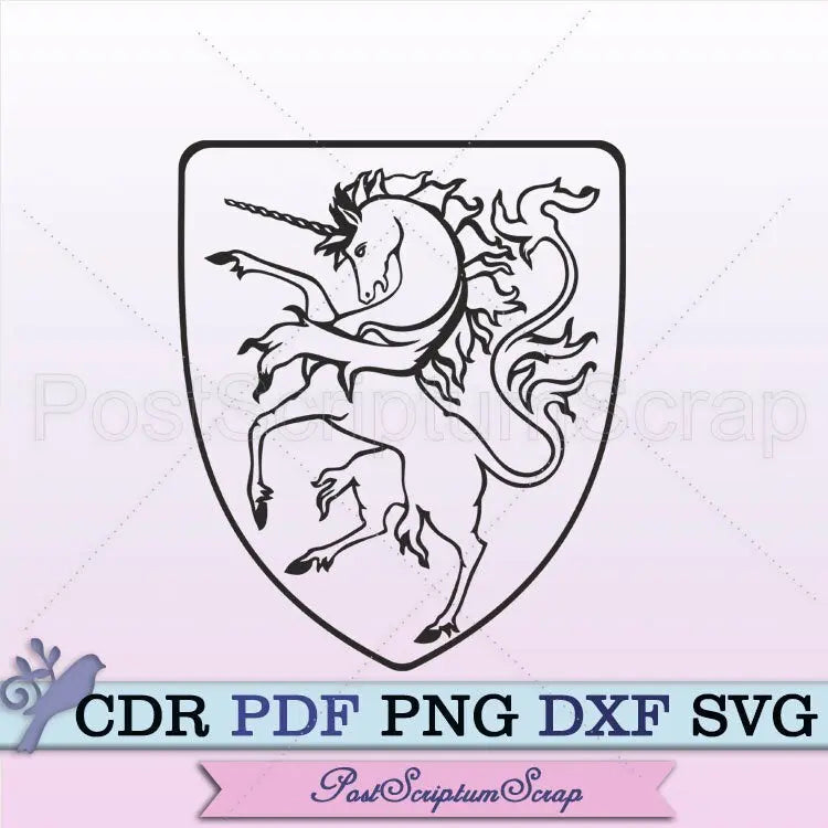 Unicorn scotland SVG flag clipart png celtic PostScriptum Scrap