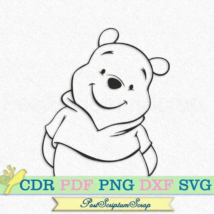 Winnie the Pooh svg Bear cricut shirt kids png PostScriptum Scrap