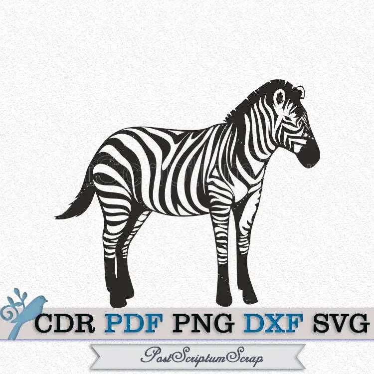 Zebra svg animal safari africa silhouette vector PostScriptum Scrap