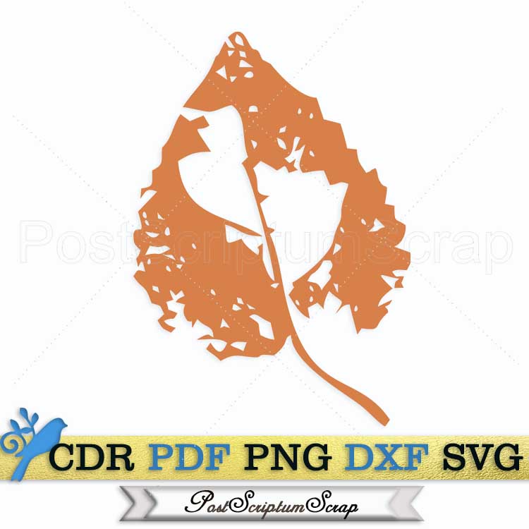 Monotype svg autumn leaves