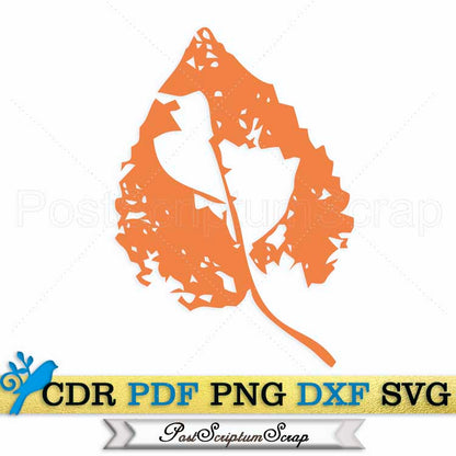 Monotype svg autumn leaves