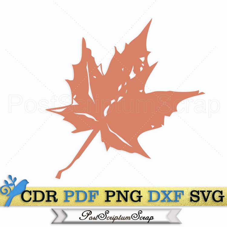 Monotype svg autumn leaves