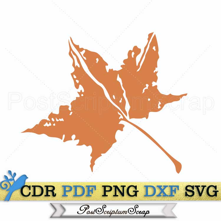 Monotype svg autumn leaves