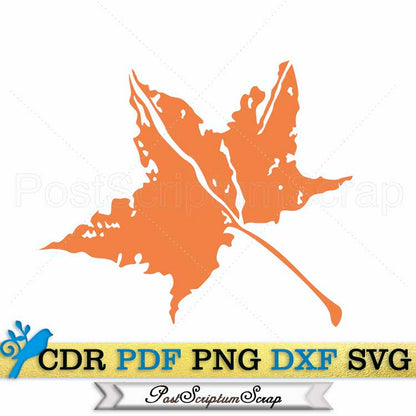 Monotype svg autumn leaves