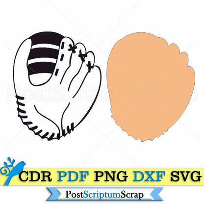 Baseball glove svg