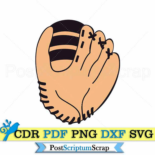 Baseball glove svg