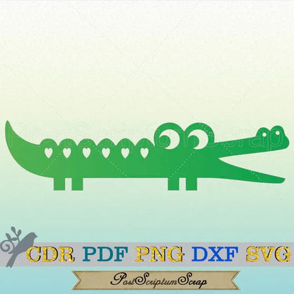 Сrocodile svg animal kids PostScriptum Scrap