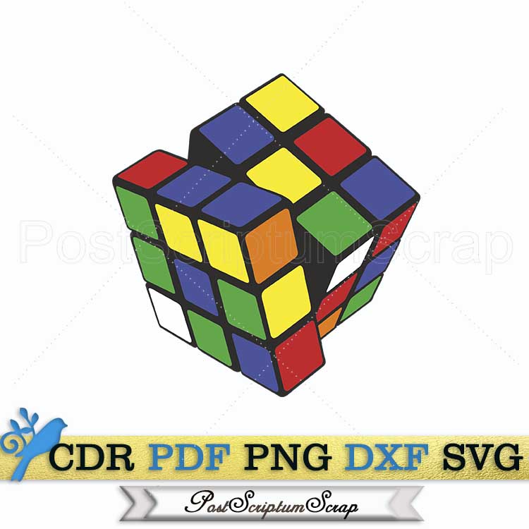 Rubiks cube svg gamer clipart