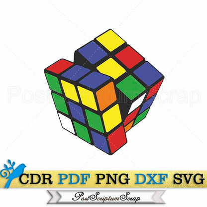 Rubiks cube svg gamer clipart