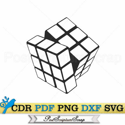 Rubiks cube svg gamer clipart